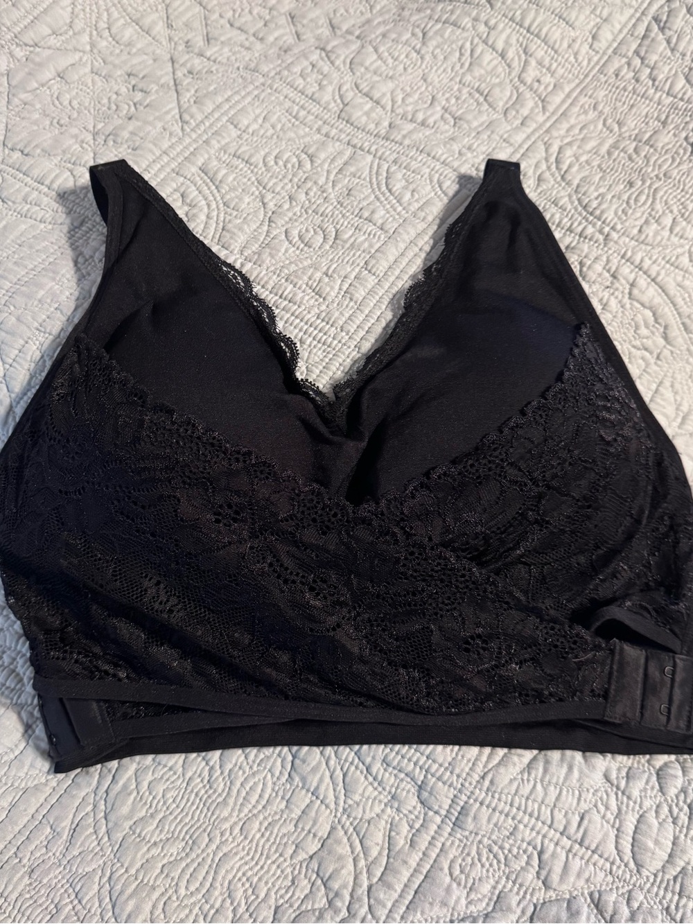 Black Lace Wireless Bralette - Women Intimates & Sleepwear
